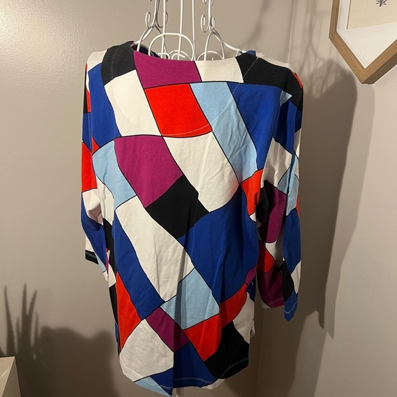 Alfred Dunner Home For The Holidays 2018 Multi-Color Top Size PL - Picture 3 of 3